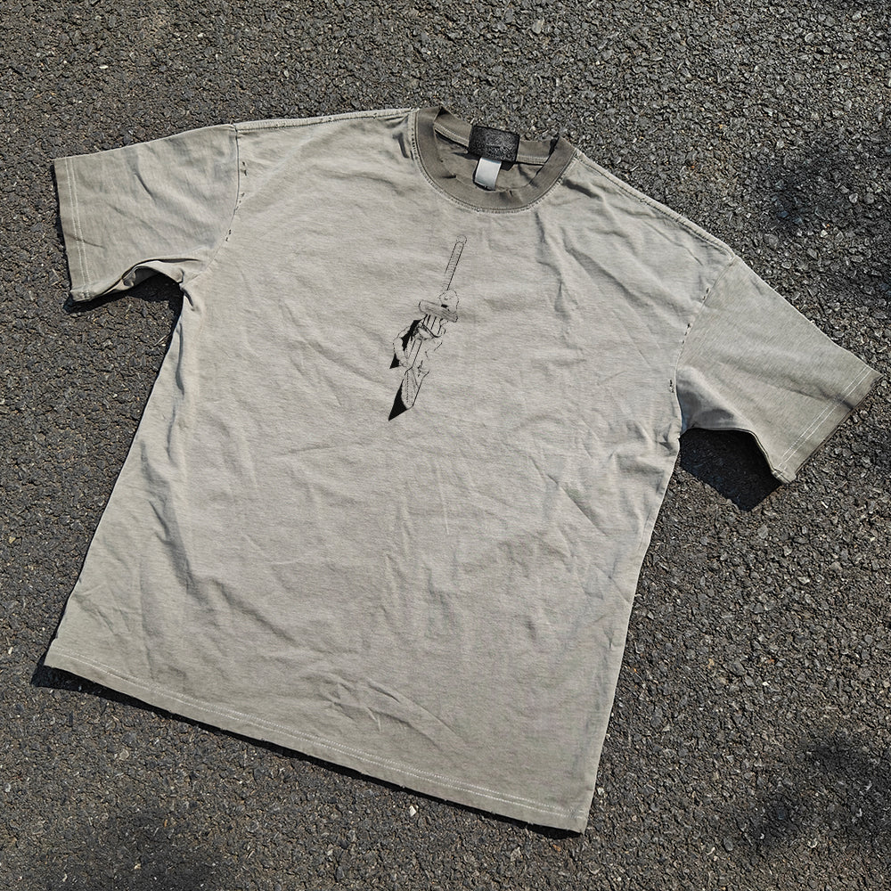 Harajuku Vintage Men's T-shirt Cartoon Pattern Anime T-shirt Summer Cotton Casual Top