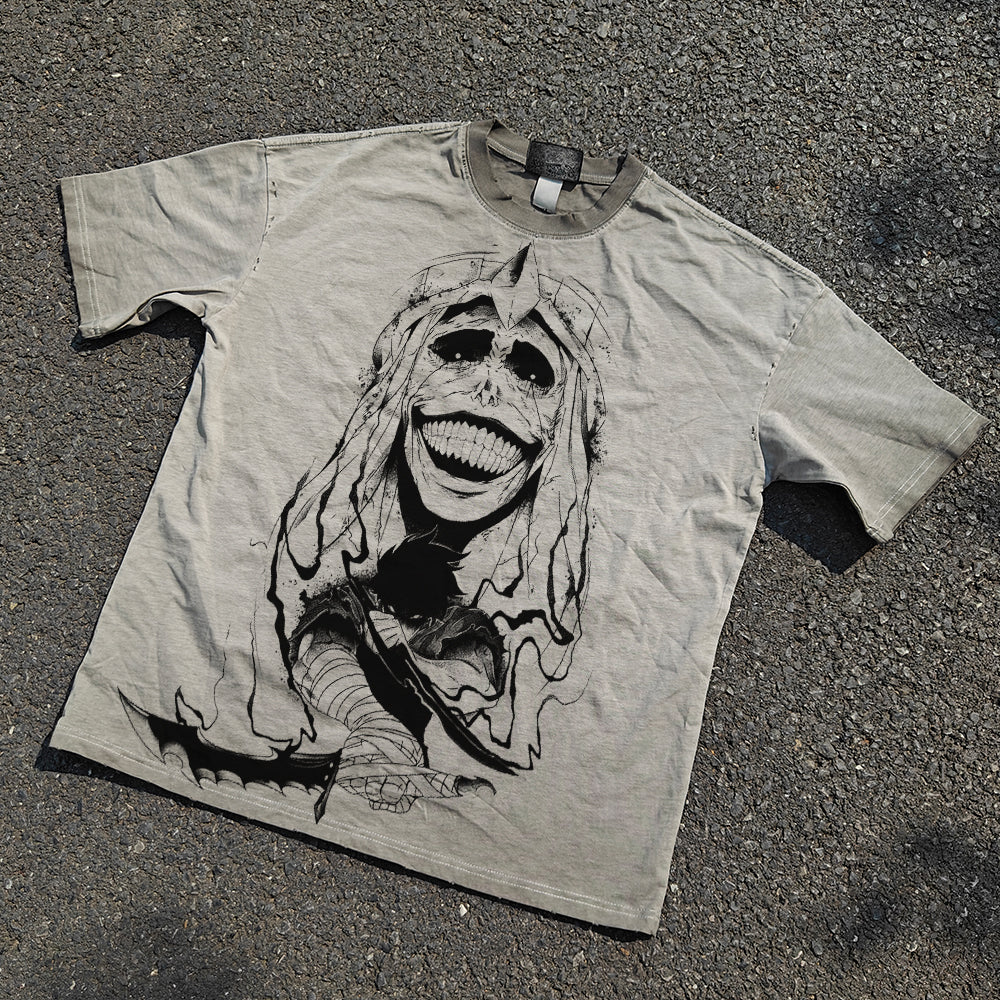 Solo Leveling Anime Pattern T-shirt Men's Manga DTG Printed Shirt