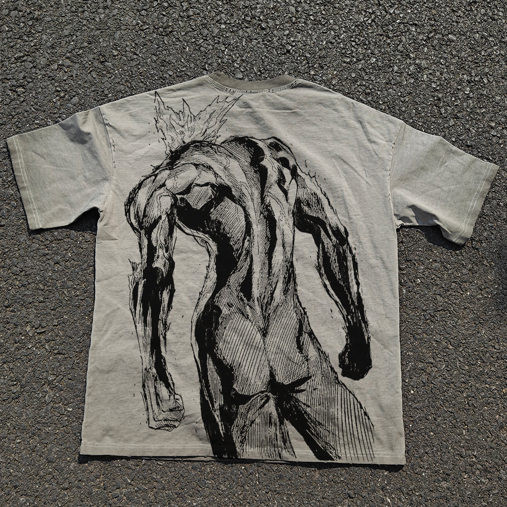 Men's ONE PUNCH-MAN Anime T-shirt 100% Cotton Pickled