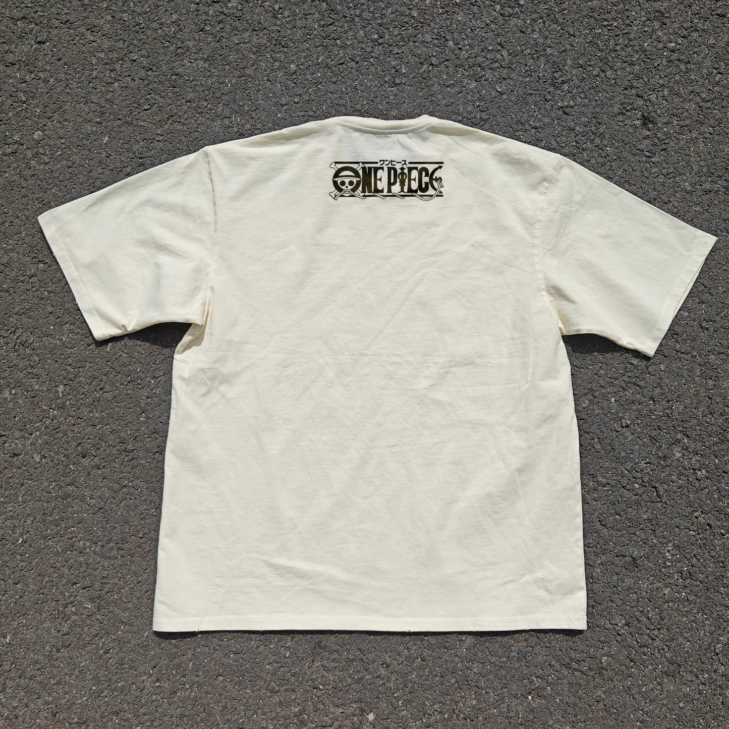 Men's White Oversize T-shirt Large Pattern DTG Printed Cotton Top Tees