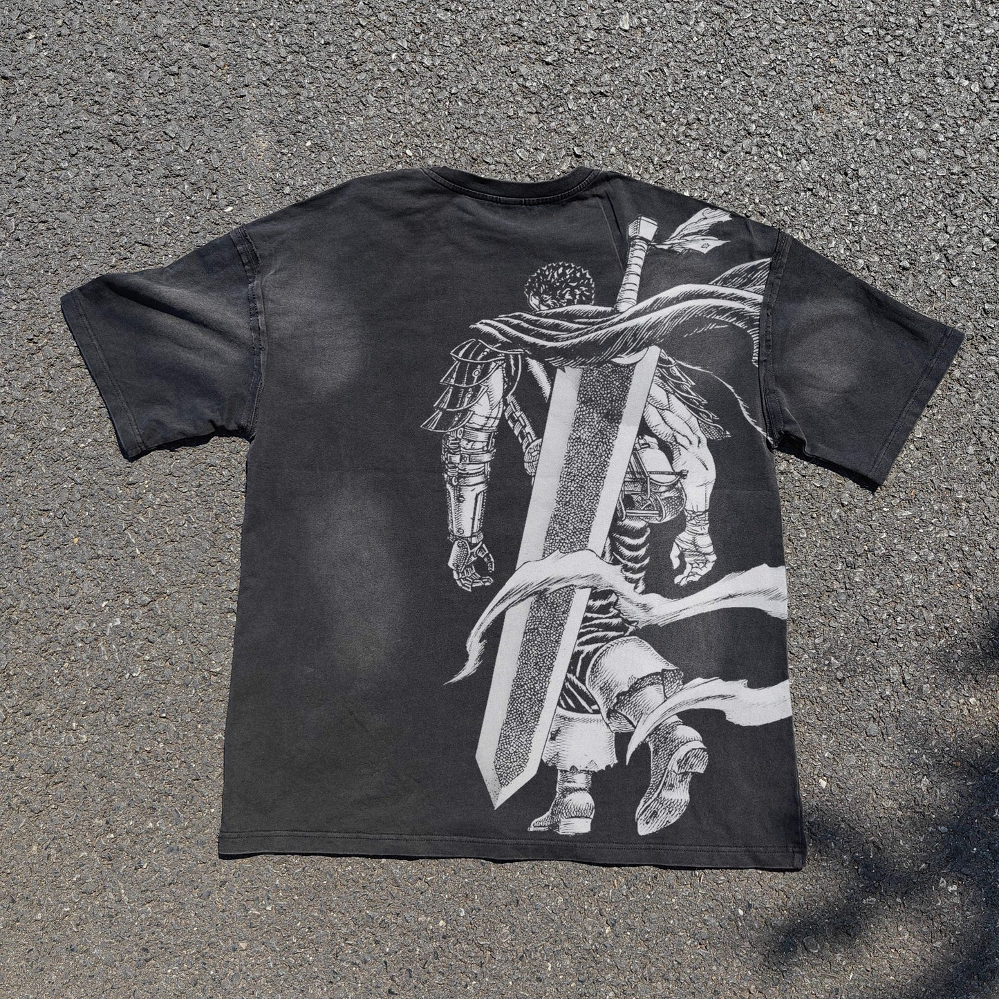 Vintage Men's T-shirt 100% Cartoon Pattern Anime T-shirt Summer Cotton Casual Sports Top