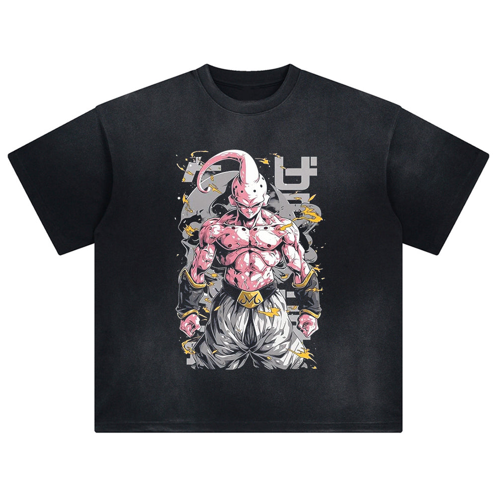 Harajuku Streetwear Vintage T Shirt Oversized Anime Graphic Print T-Shirt Unisex Cotton Loose Top Tee Men Summer Casual Y2K Tshirt