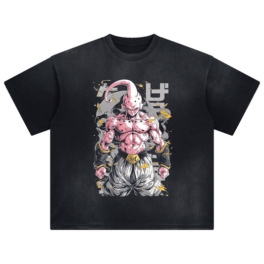 Harajuku Streetwear Vintage T Shirt Oversized Anime Graphic Print T-Shirt Unisex Cotton Loose Top Tee Men Summer Casual Y2K Tshirt